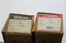 c.1989 Michael Jordan Signature Wilson Club Irons (3-PW) & Woods (1-3-5) Complete Set w/Boxes