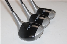 c.1989 Michael Jordan Signature Wilson Club Irons (3-PW) & Woods (1-3-5) Complete Set w/Boxes