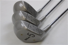 c.1989 Michael Jordan Signature Wilson Club Irons (3-PW) & Woods (1-3-5) Complete Set w/Boxes