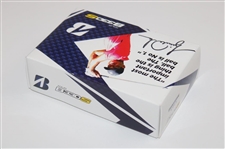 Tiger Woods Signed Bridgestone Tour B330S Promotional Golf Ball Box w/Three Golf Balls JSA ALOA