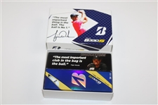 Tiger Woods Signed Bridgestone Tour B330S Promotional Golf Ball Box w/Three Golf Balls JSA ALOA