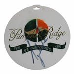 Tiger Woods Signed Pumpkin Ridge Bag Tag - Site of US Amateur Win JSA ALOA