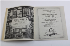 1944 PGA Championship at Manito G&CC Program - Bob Hamilton Winner