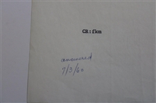 Clifford Roberts Signed 1960 Letter To Bobby Locke - Masters Return? JSA ALOA
