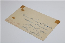 Lawson Little Signed & Inscribed 1959 Post Card JSA ALOA