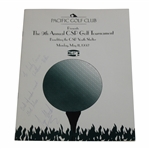 Tiger Woods Signed 1992 CSP Golf Tournament Program JSA ALOA