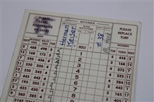 Herman Keiser Signed Used Losantiville CC of Cincinati, OH Scorecard JSA ALOA