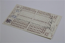 Herman Keiser Signed Used Losantiville CC of Cincinati, OH Scorecard JSA ALOA