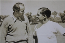 Bobby Jones And Ralph Guldahl 1942 Hale America Original Wire Photo 'From Ralph And Bob'