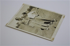 Bobby Jones And Ralph Guldahl 1942 Hale America Original Wire Photo 'From Ralph And Bob'