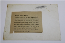 Bobby Jones And Ralph Guldahl 1942 Hale America Original Wire Photo 'From Ralph And Bob'
