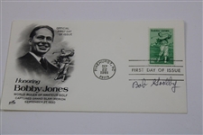 Bob Goalby Signed Bobby Jones First Day Of Issue, Vijay Singh Signed Disney Scorecard & Doug Ford Signed Photo JSA ALOA