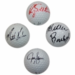 Kuchar, Barber, Sluman & Sabbatini Signed Golf Balls JSA ALOA