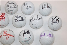Lot of Thirty (30) Signed Personal Golf Balls JSA ALOA