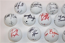 Lot of Thirty (30) Signed Personal Golf Balls JSA ALOA