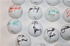 Lot of Thirty (30) Signed Personal Golf Balls JSA ALOA