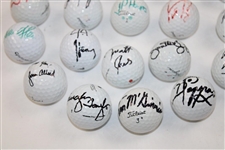 Lot of Thirty (30) Signed Personal Golf Balls JSA ALOA