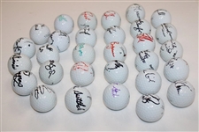 Lot of Thirty (30) Signed Personal Golf Balls JSA ALOA