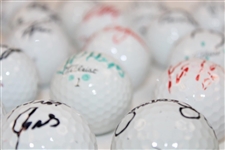 Lot of Thirty (30) Signed Personal Golf Balls JSA ALOA