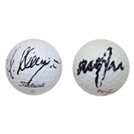 Martin Kaymer & Graeme McDowell Signed Golf Balls - US Open Champions JSA ALOA