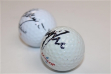 Martin Kaymer & Graeme McDowell Signed Golf Balls - US Open Champions JSA ALOA