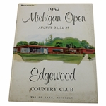 1957 Michigan Open Program - Won By Walter Burkemo