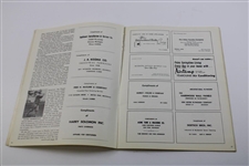 1957 Michigan Open Program - Won By Walter Burkemo