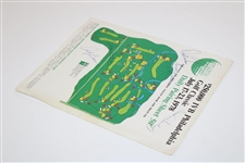 Weiskopf, Littler & Graham Signed 1978 Philadelphia Golf Classic Pairing Sheet JSA ALOA