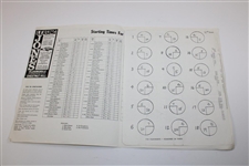 Weiskopf, Littler & Graham Signed 1978 Philadelphia Golf Classic Pairing Sheet JSA ALOA