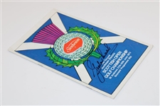 Graham Marsh Signed 1973 Scottish Open Championship at St. Andrews Program JSA ALOA
