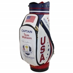 Captain Tom Watson Signed 2014 Ryder Cup at Gleneagles Full Size Team USA Golf Bag JSA ALOA