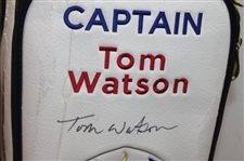 Captain Tom Watson Signed 2014 Ryder Cup at Gleneagles Full Size Team USA Golf Bag JSA ALOA