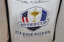Captain Tom Watson Signed 2014 Ryder Cup at Gleneagles Full Size Team USA Golf Bag JSA ALOA