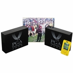 2000 PGA at Valhalla 17th Hole Official Tee Markers w/Badge & Photo - Tiger Win!