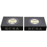 2000 PGA at Valhalla 17th Hole Official Tee Markers w/Badge & Photo - Tiger Win!