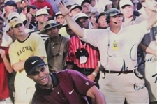 2000 PGA at Valhalla 17th Hole Official Tee Markers w/Badge & Photo - Tiger Win!