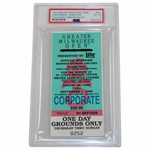 Tiger Woods Pro Debut 1996 GMO Corporate Ticket #8252 - PSA VG-EX 4
