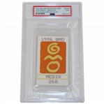 Tiger Woods Pro Debut 1996 GMO Media Badge #268 - PSA MINT 9 - Top Pop!