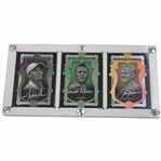 Tiger Woods, Arnold Palmer, Jack Nicklaus Signed Upper Deck Master Collection Ltd. Set