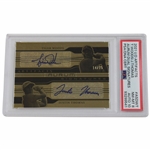 Tiger Woods & Justin Thomas Signed 2021 UD Artifacts NM-MT 8 Dual Signature 10 Card