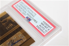 Tiger Woods & Justin Thomas Signed 2021 UD Artifacts NM-MT 8 Dual Signature 10 Card