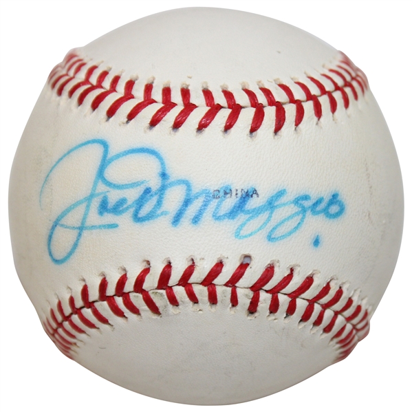 Joe DiMaggio Signed Official League Baseball JSA ALOA
