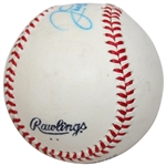 Joe DiMaggio Signed Official League Baseball JSA ALOA