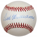 Ted Williams Signed Rawlings American League Official Baseball JSA ALOA
