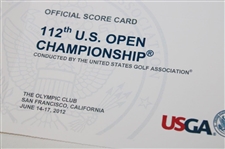 2012, 2013 & 2022 US Open Official Scorecards - Simpson, Rose & Fitzpatrick Winners
