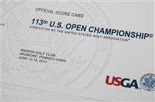 2012, 2013 & 2022 US Open Official Scorecards - Simpson, Rose & Fitzpatrick Winners
