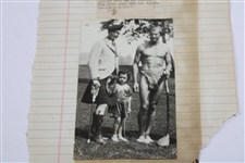 Tarzan (Herman Brix) & John Duncan Dunn Original Photo - J.D. Dunn Collection