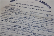 John Duncan Dunn Signed United States Dept. of Labor US Visa Application Form JSA ALOA
