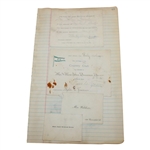 John Duncan Dunn's Personal Golf Club Temporary Admission Cards