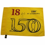 Cam Smith Signed 2022 Open Championship at St Andrews Flag JSA ALOA